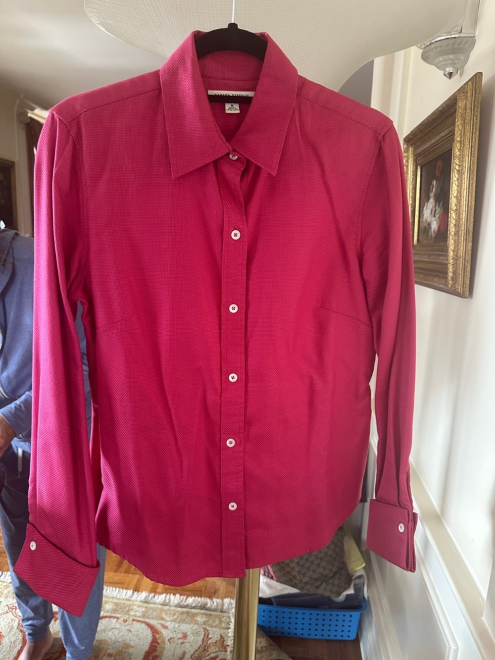 Banana Republic Men’s Button-Up Dress Shirt in Fuchsia